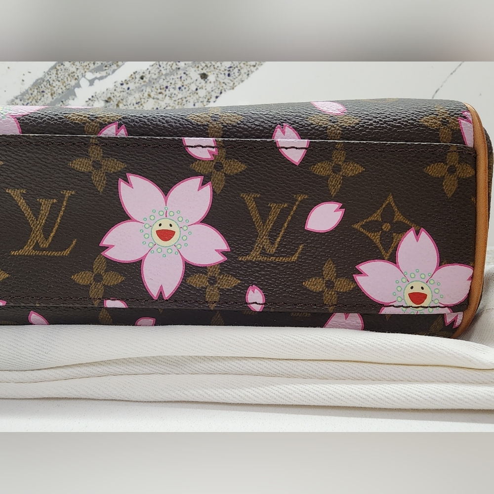 LOUIS VUITTON 2003 Cherry Blossom Sac Retro PM Takashi Murakami Handbag M92012 - Picture 15 of 16